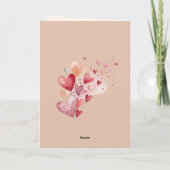 スウィートシップス＆ハーツ バレンタインデーのグリーティングカード カード (裏面)