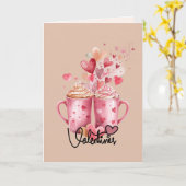 スウィートシップス＆ハーツ バレンタインデーのグリーティングカード カード (黄色い花)