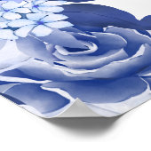 スウィートシャワースプリングパープルフラワルウェディング ポスター (角)