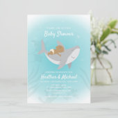スウィートシャークベビーシャワー招待状 招待状 (スタンド正面)