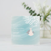 スウィートシャークベビーシャワー招待状 招待状 (スタンド正面)