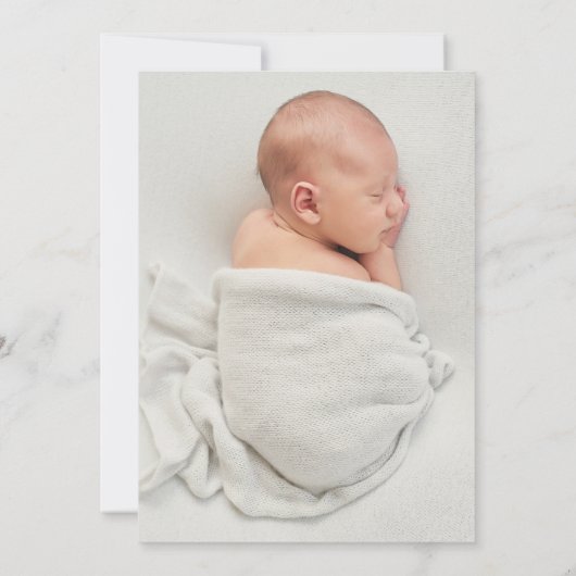 スウィートシャークベビーフラットアナウンスメントカード 案内状 (裏面)