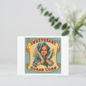 スウィートシュガーコーンヴィンテージラベル ポストカード (スタンド正面)