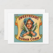 スウィートシュガーコーンヴィンテージラベル ポストカード (正面/裏面)