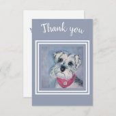 スウィートシュナウザーありがとう サンキューカード (正面/裏面)
