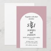 スウィートシンプルミニマル結婚リスト 招待状 (正面/裏面)