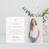 スウィートシンプル |写真フェイクバラ金ゴールドの確認 招待状 (スタンド正面)