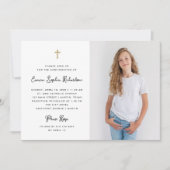 スウィートシンプル |写真白黒確認 招待状 (正面)