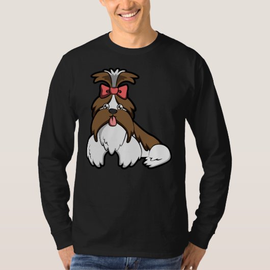 スウィートシーズー（犬）Tzu Tシャツ (正面)
