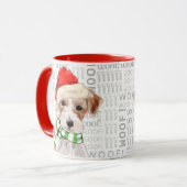 スウィートジャックラッセルテリアクリスマスドッグマグ マグカップ (正面左)