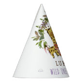 スウィートジャングルサファリアニマル1st誕生日パーティー パーティーハット (左)