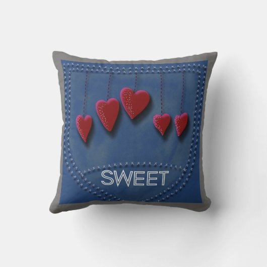 スウィートジャンハート枕 クッション (裏面)