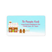 スウィートジンジャーブレッドハウスホリデー住所 シール (正面)