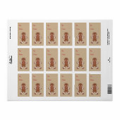 スウィートジンジャーブレッドボーイギフトラベルラベル ラベル (フルシート)