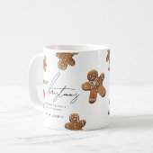 スウィートジンジャーブレッドマンクリスマス コーヒーマグカップ (正面左)