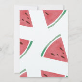 スウィートスイカ誕生日招待状for Girls 招待状 (裏面)