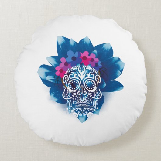 「スウィートスウィートサイコ」デザイン ラウンドクッション (正面)