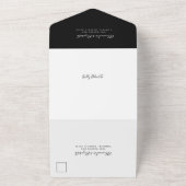 スウィートスカル結婚ハロウィーンの全招待状 オールインワン招待状 (外側)