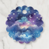 スウィートスターリースカイ赤ちゃんシャワーありがとうラベル フェイバータグ (正面)