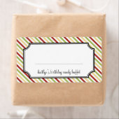 スウィートストライプキャンディビュッフェホリデー ラベル (インサイチュ)