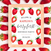 スウィートストロベリーファースト1歳の誕生日へようこそ ポスター