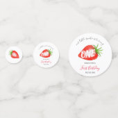 スウィートストロベリーファースト1歳の誕生日 コンフェッティ (正面)