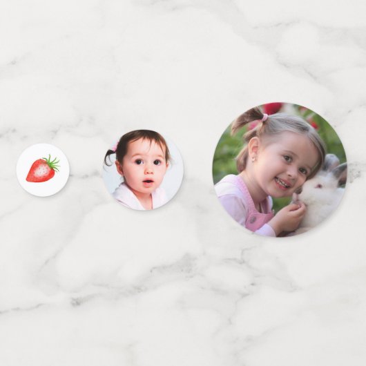 スウィートストロベリーファースト1歳の誕生日 コンフェッティ (裏面)