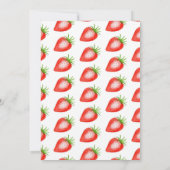 スウィートストロベリーファースト1歳の誕生日 サンキューカード (裏面)