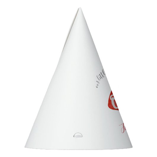 スウィートストロベリーファースト1歳の誕生日 パーティーハット (左)