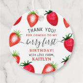 スウィートストロベリーファースト1歳の誕生日 フェイバータグ (正面)