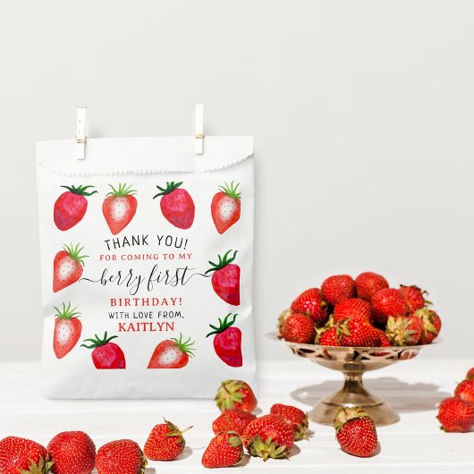 スウィートストロベリーファースト1歳の誕生日 フェイバーバッグ