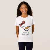 スウィートスノーガールリトルシスターかわいい雪だるま顔 Tシャツ (正面フル)
