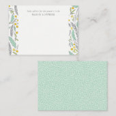 スウィートスプリグ男女兼用の親アドバイスカード アドバイスカード (正面/裏面)