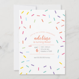 スウィートスプリンクルスバースデーパーティー 招待状