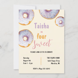 スウィートスプリンクルドナツウォーターイラストレーション