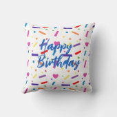 スウィートスプリンクルバースデーパーティーテーマ クッション (裏面)