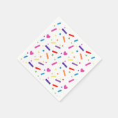 スウィートスプリンクルバースデーパーティーテーマ スタンダードカクテルナプキン (角)