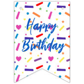 スウィートスプリンクルバースデーパーティーテーマ バンティングフラッグ (第2の旗)