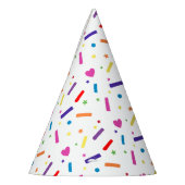 スウィートスプリンクルバースデーパーティーテーマ パーティーハット (左)