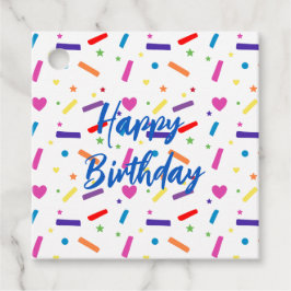 スウィートスプリンクルバースデーパーティーテーマ フェイバータグ