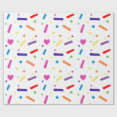 スウィートスプリンクルバースデーパーティーテーマ ラッピングペーパー (フラット)