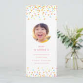 スウィートスプリンクル子供の誕生日パーティー写真 招待状 (スタンド正面)