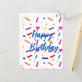 スウィートスプリンクル バースデーパーティーテーマ ポストカード