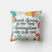 スウィートスプリングタイム引用文&パターン クッション (裏面)