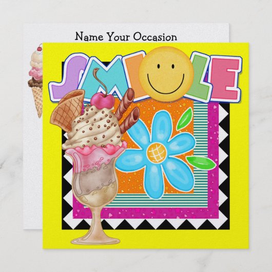 スウィートスマイル!- SRF 招待状 (正面/裏面)