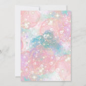 スウィートスリーピングマーメイドベイビーシャワー 招待状 (裏面)