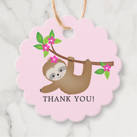 スウィートスロッスガールズベビーシャワーウィーギフトラベル フェイバータグ (正面)