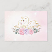 スウィートスワンプリンセスピンクパープルおむつラッフル エンクロージャーカード (裏面)