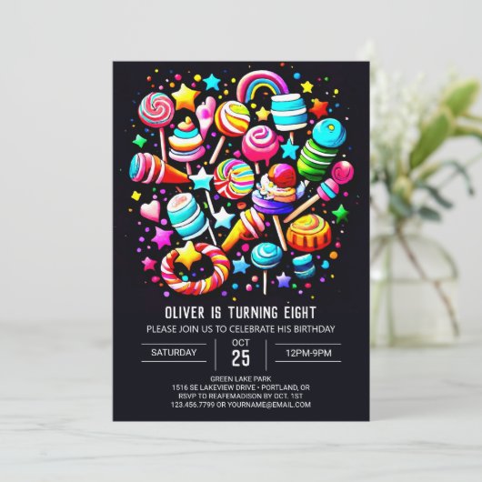 スウィートセレニティワンダーランド誕生日 招待状 (スタンド正面)