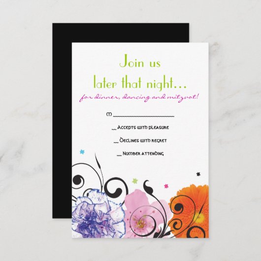 スウィートセンシズパーティーカード 招待状 (正面/裏面)